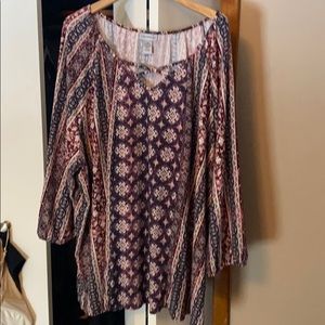 5x Catherine’s 3/4 length top